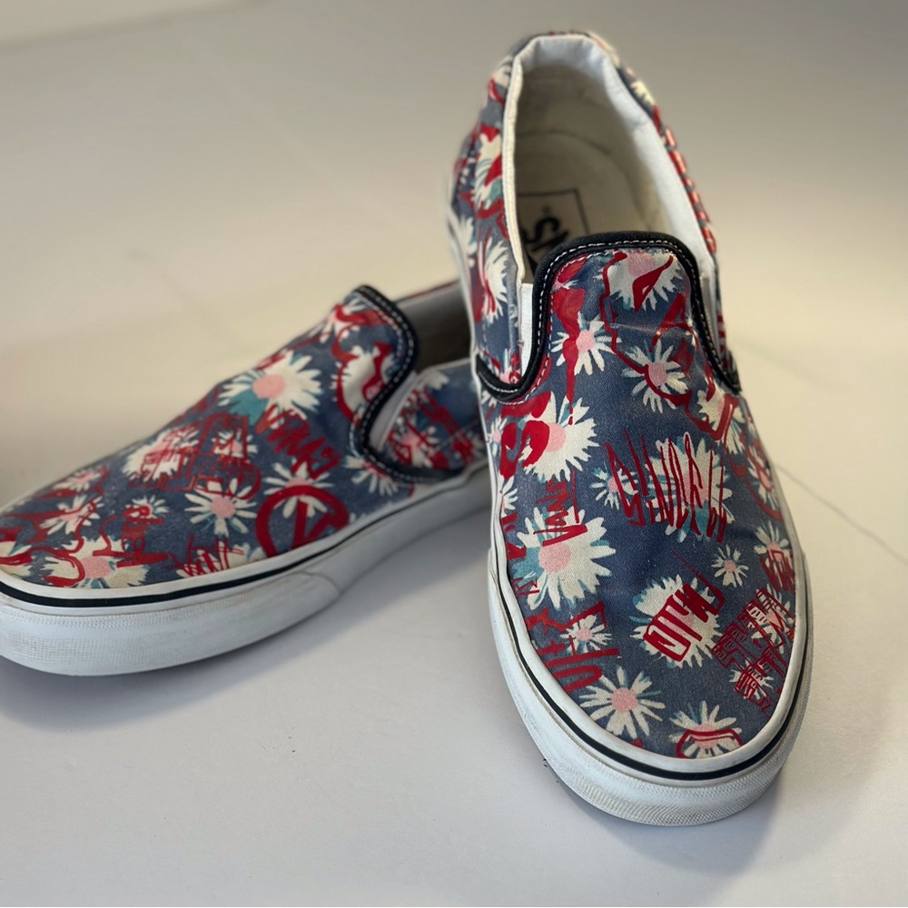 VANS, unisex, multicolored, flat sneaker, men’s SZ 9 / women’s SZ 10